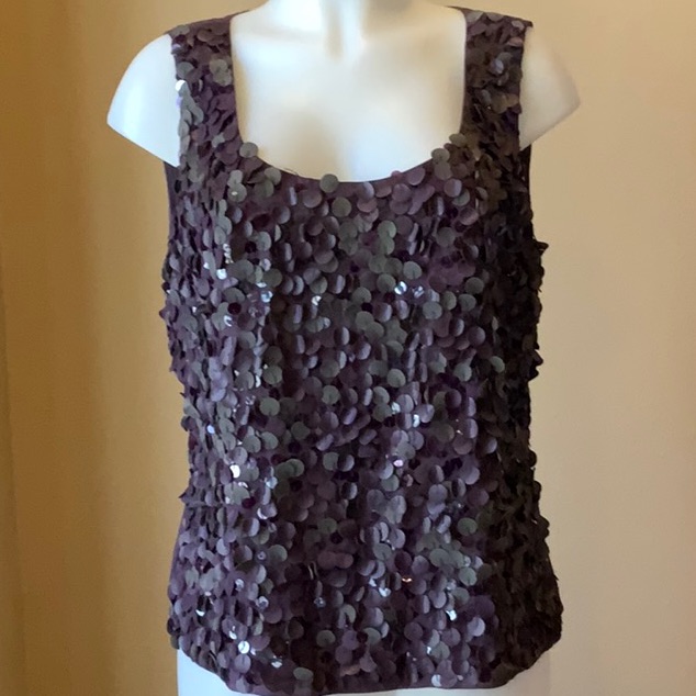 Ellen Tracy Mixed Media Tank
